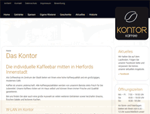 Tablet Screenshot of kontor-kaffee.de